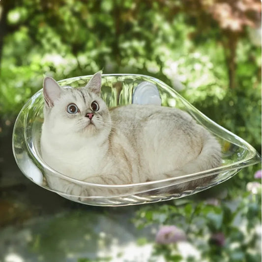 HAMACA TRANSPARENTE PARA GATOS CON VENTANA