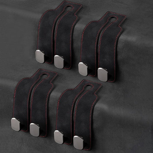 GANCHOS DOBLES PREMIUM PARA REPOSACABEZAS DE COCHE – PAQUETE DE 2