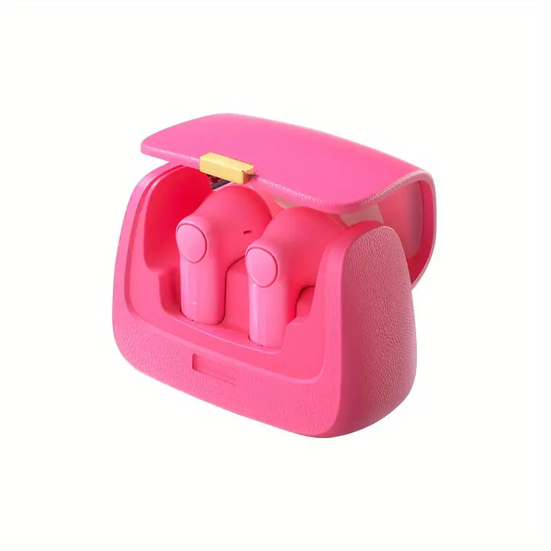AUDÍFONOS INALÁMBRICOS MINI MALETIN ROSADOS