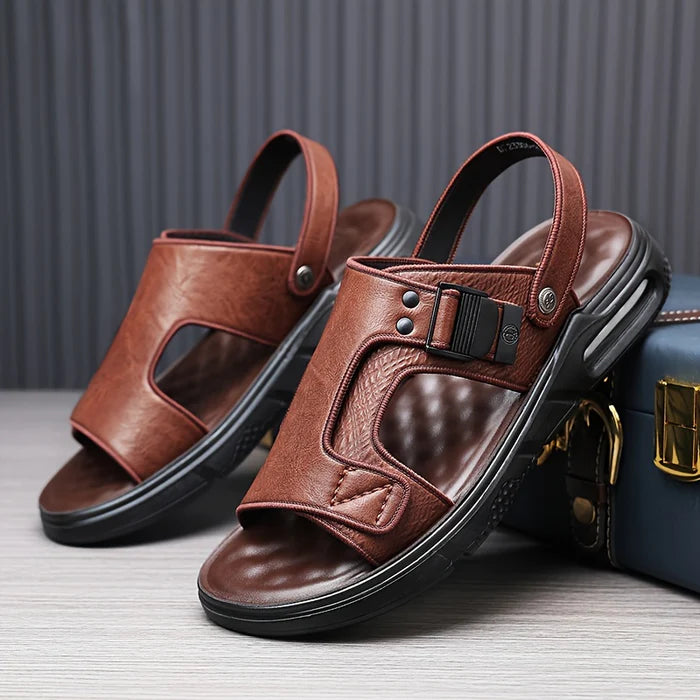 SANDALIA ORTOPÉDICA DE PIEL PARA HOMBRE MASTERCOMFORT