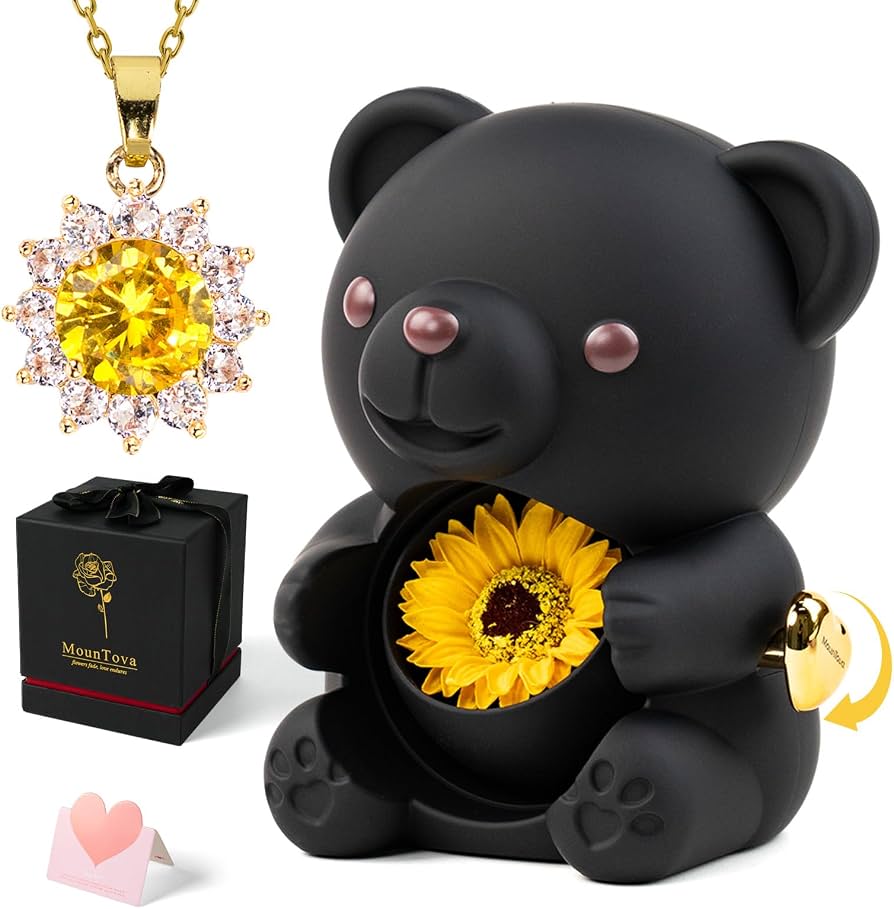 OSO DE GIRASOL DE LA SUERTE 🌻🧸 – UN REGALO QUE GUARDA UN MENSAJE ESPECIAL
