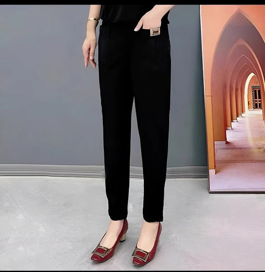 PANTALÓN DE ALGODÓN CON CINTURA ELÁSTICA PAGA 1 LLEVA 2