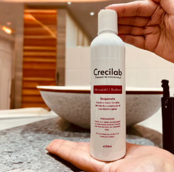 SHAMPOO CRECILAB® CON MINOXIDIL, BIOTINA & BERGAMOTA – 250 ML