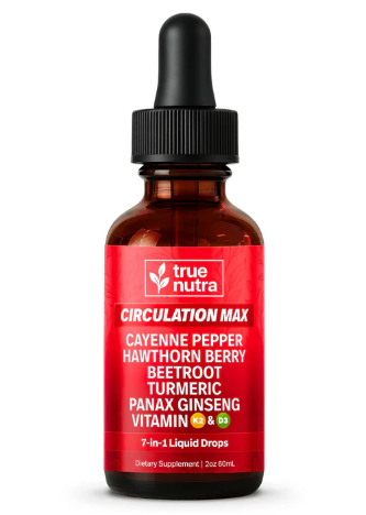 CIRCULACIÓN MÁXIMA™ – GOTAS LÍQUIDAS NATURALES 7 EN 1 PARA TU SALUD CARDIOVASCULAR 💧