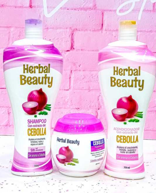 KIT TRATAMIENTO CAPILAR DE CEBOLLA – REPARACIÓN Y CRECIMIENTO INTENSO