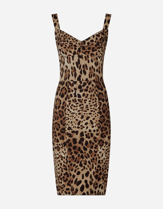 VESTIDO ESTAMPADO DE LEOPARDO EN TENDENCIA