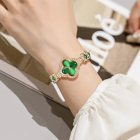 RELOJ DE ESMERALDA COLOMBIANA + ARETES GRATIS