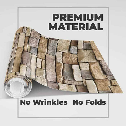 ADHESIVO DE PARED 3D 2x1 CON ASPECTO DE LADRILLO NATURAL