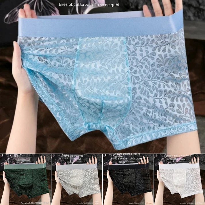 BOXERS DE SEDA FRÍA PARA HOMBRE