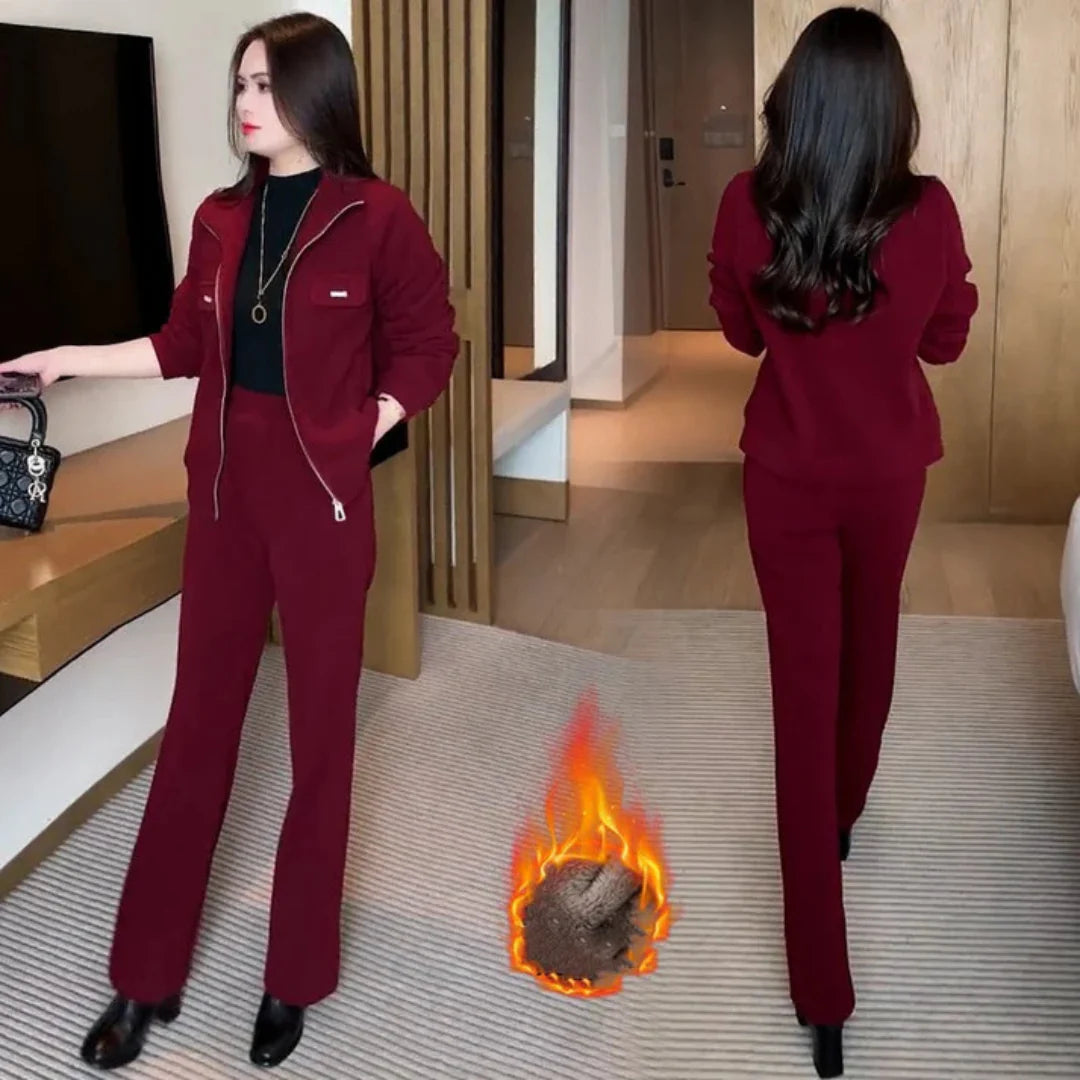 CONJUNTO TÉRMICO DE INVIERNO 2 PIEZAS – ELEGANCIA Y ABRIGO EN UN SOLO LOOK