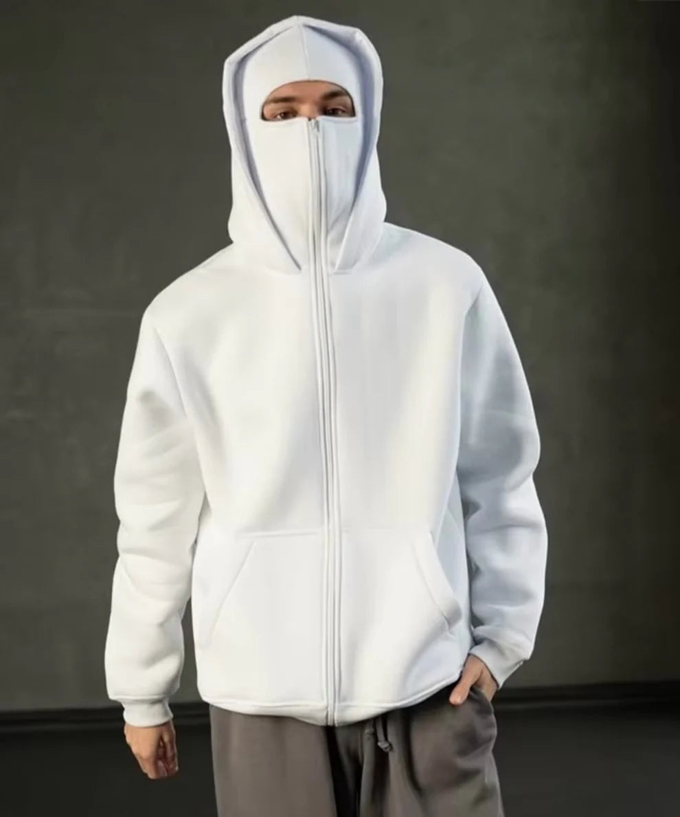 HOODIE TIPO NINJA CON PASAMONTAÑAS – ESTILO URBANO CON ACTITUD SECRETA