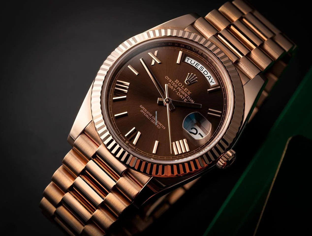 RELOJ DAY DATE ROLEX PRESIDENCIAL + ESTUCHE DE LUJO