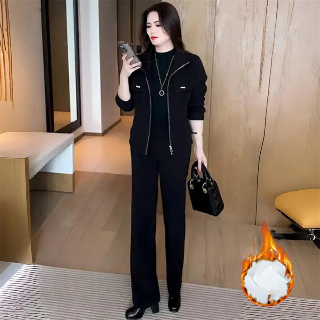 CONJUNTO TÉRMICO DE INVIERNO 2 PIEZAS – ELEGANCIA Y ABRIGO EN UN SOLO LOOK