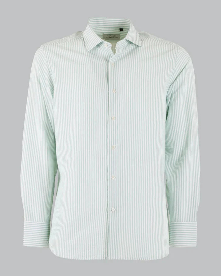 CAMISA CLÁSICA DE ALGODÓN A RAYAS – ESTILO Y COMODIDAD INIGUALABLE