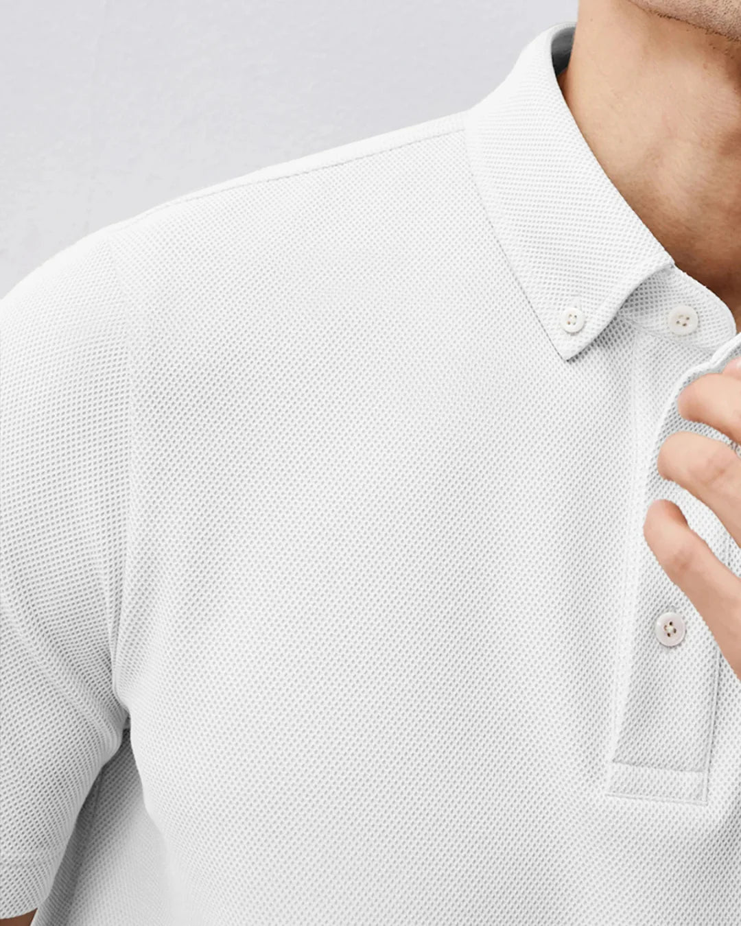 POLO CLÁSICO DE PIQUÉ TRANSPIRABLE PARA HOMBRE