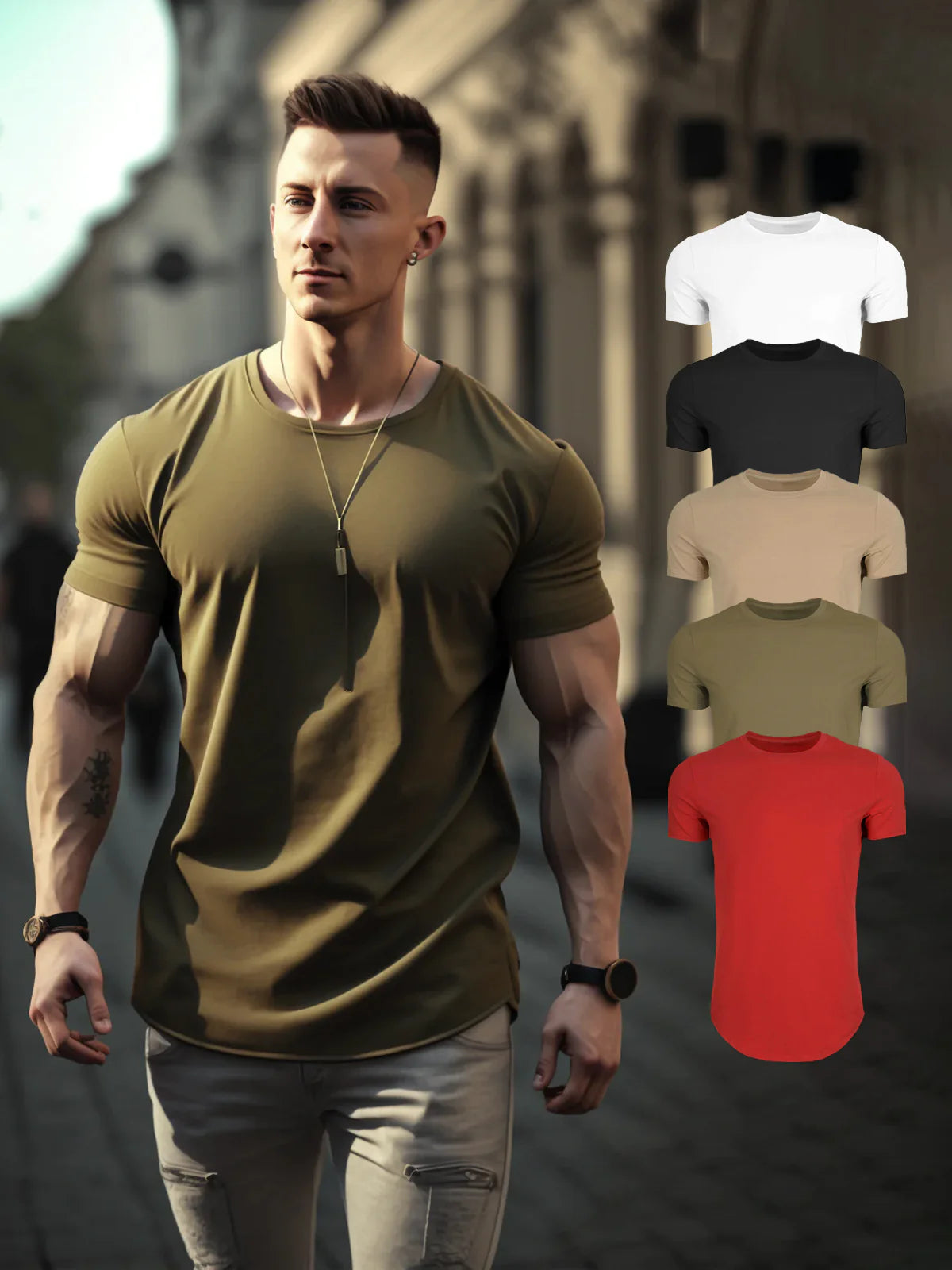 PACK X3 CAMISETAS BASICAS PARA HOMBRE SURTIDAS