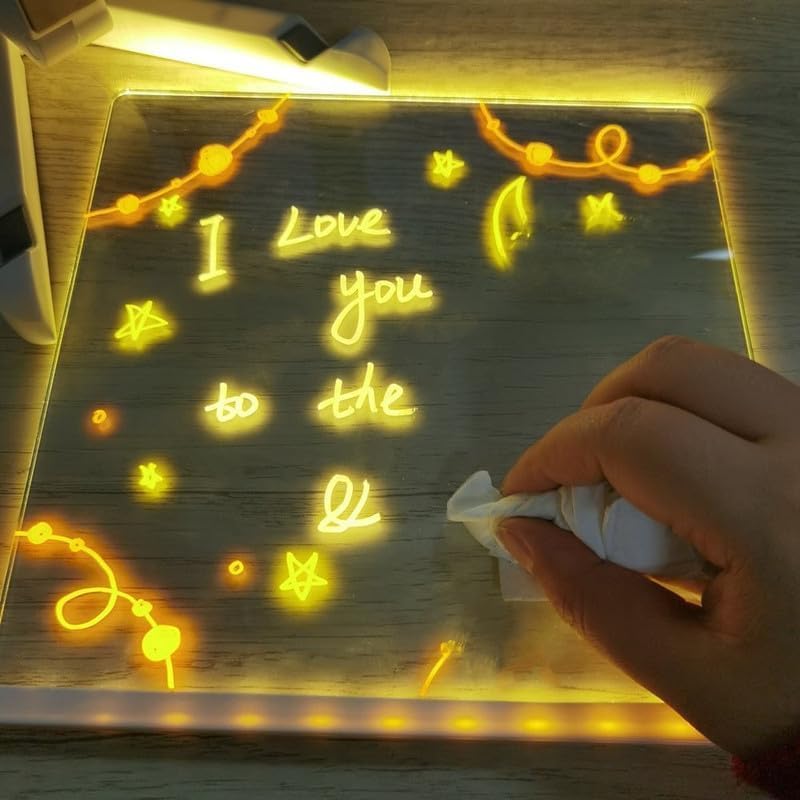 TABLERO MÁGICO LED ✨ ¡DIBUJA, CREA Y HAZ BRILLAR TU IMAGINACIÓN!