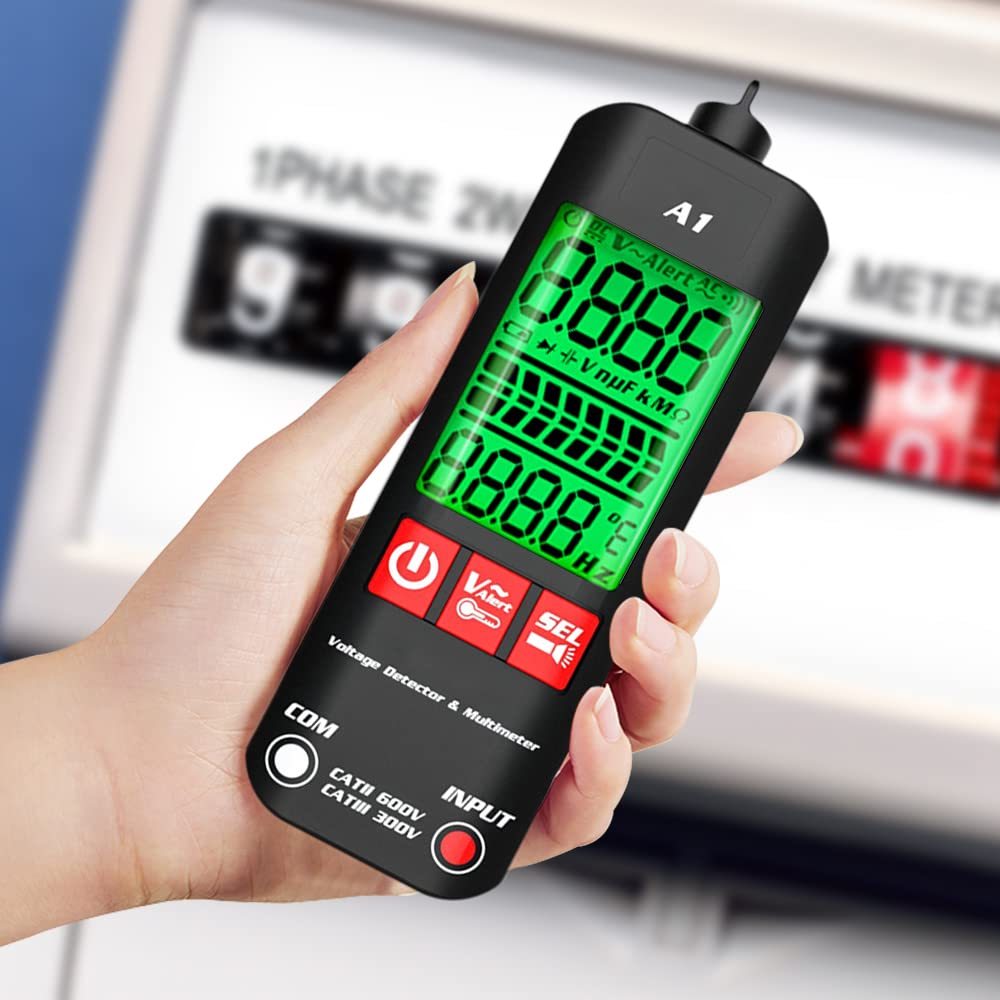 MULTÍMETRO DIGITAL INTELIGENTE A1 — DETECTOR AUTOMÁTICO DE VOLTAJE SIN CONTACTO