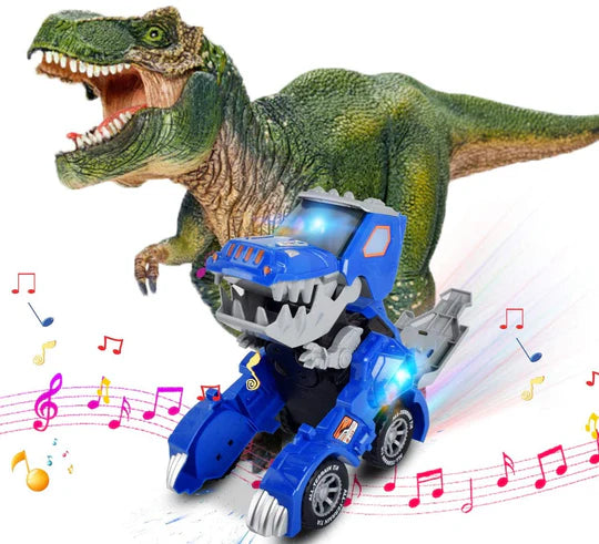 CARRO TRANSFORMER DE DINOSAURIO