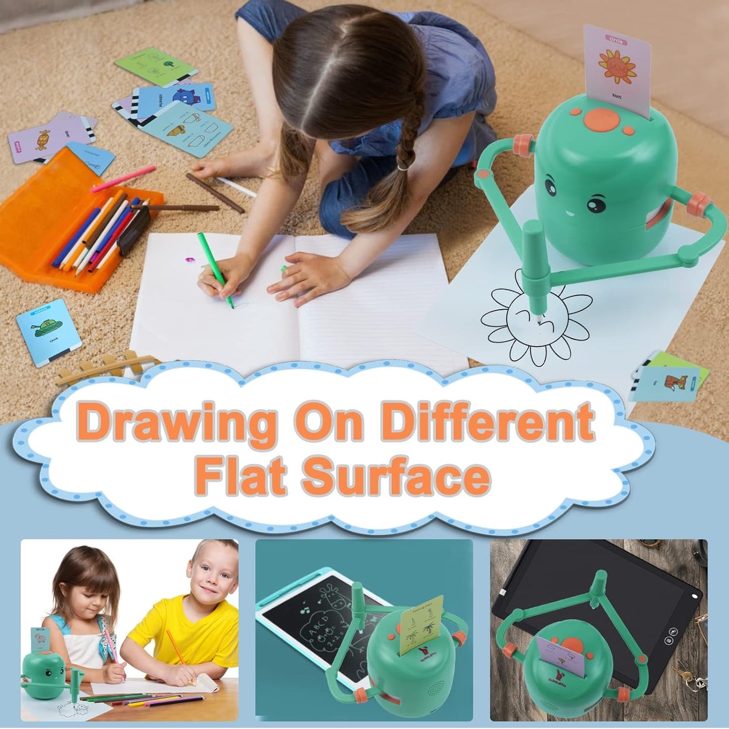 ROBOT DE DIBUJO EDUCATIVO PARA NIÑOS