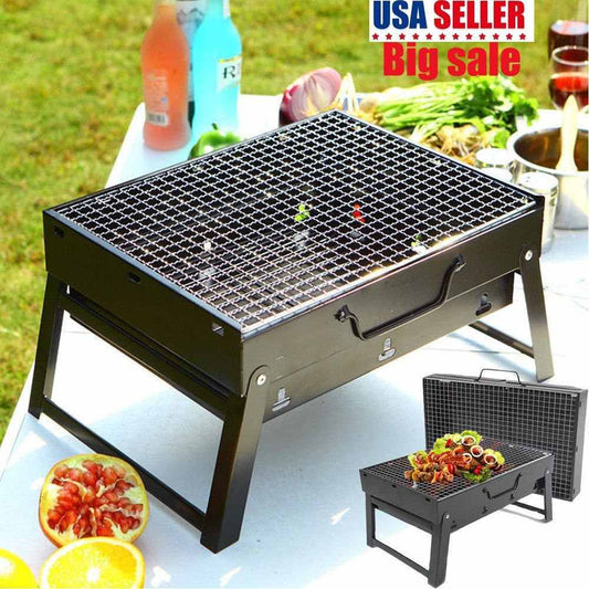 ASADOR AL CARBÓN PLEGABLE PORTÁTIL