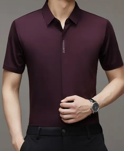 POLO DE TELA LISA PARA HOMBRES