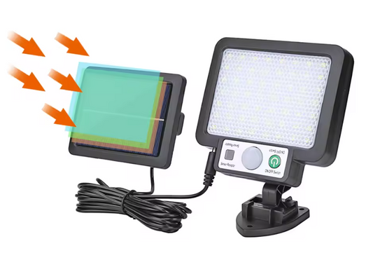 LÁMPARA LED SOLAR DE PARED DIVIDIDA – ILUMINACIÓN INTELIGENTE Y SEGURA