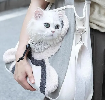 BOLSO TRANSPORTADOR PARA MASCOTAS – DISEÑO ADORABLE Y SÚPER CÓMODO