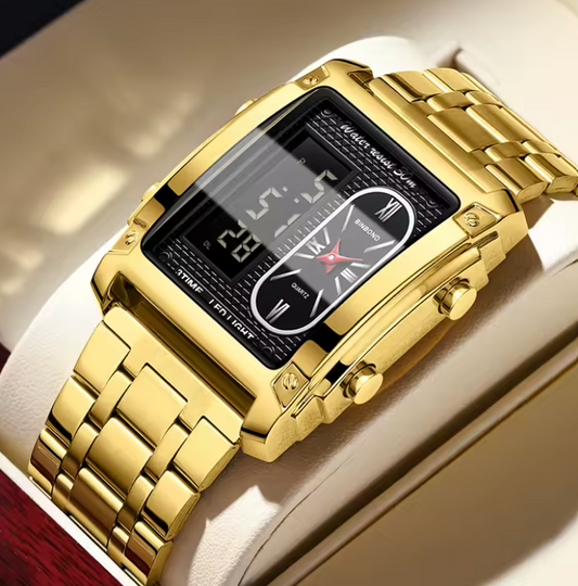 RELOJ CUADRADO MULTIFUNCIONAL DE LUJO