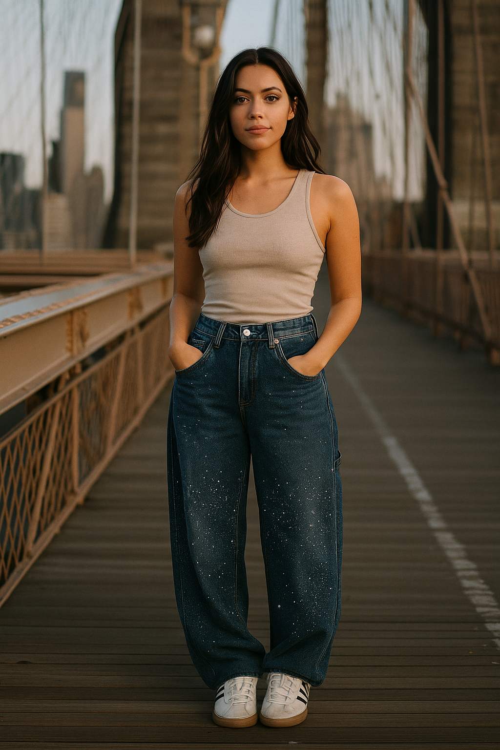 PANTALÓN CON BRILLOS IMPORTADO + BLUSA