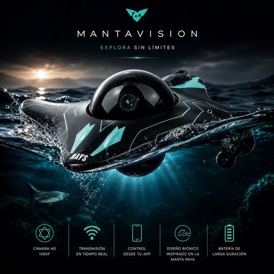 DRON ACUÁTICO CON CÁMARA – EXPLORA EL AGUA DESDE TU CELULAR