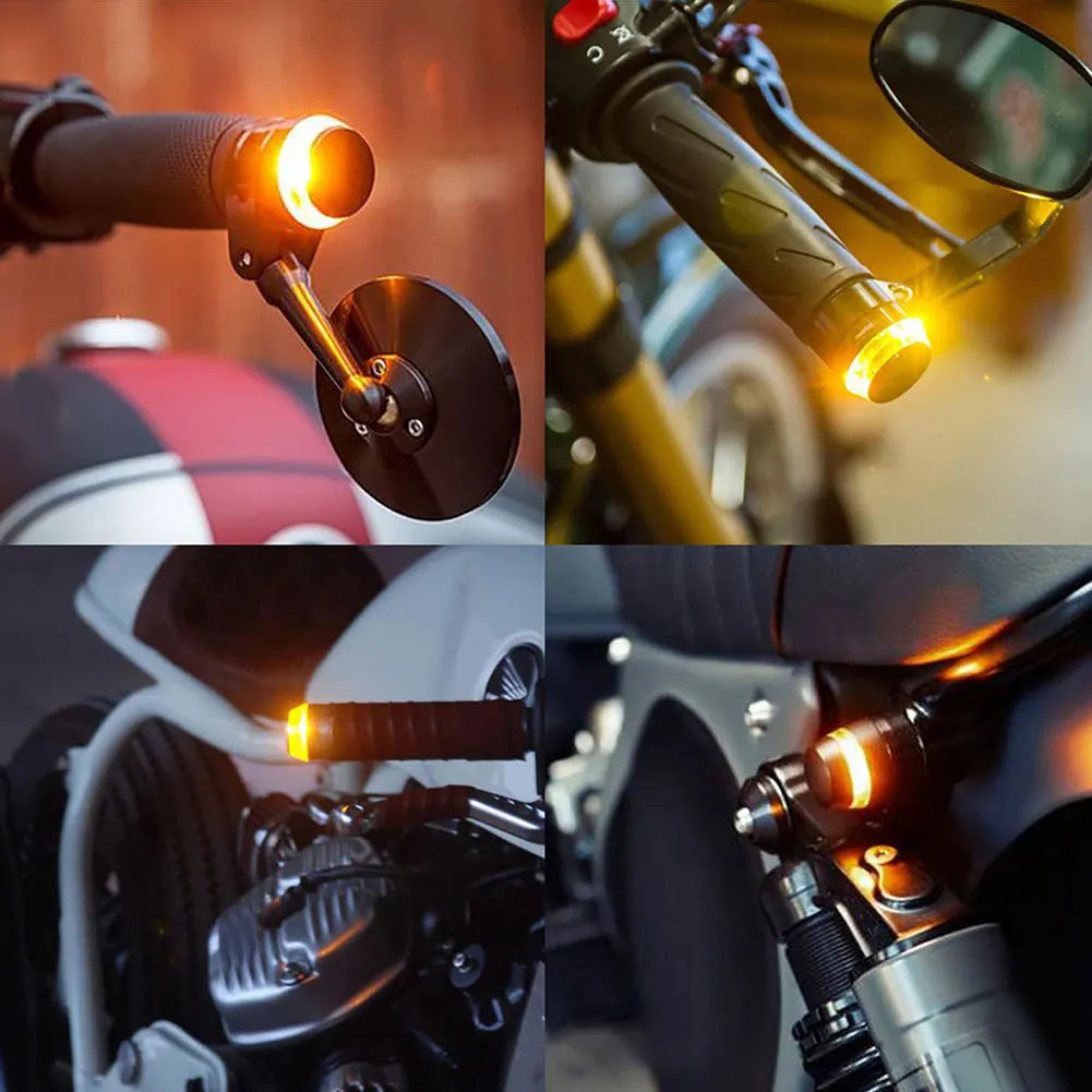LUCES LED PARA EXTREMO DE MANILLAR KEWUCN – SEGURIDAD, ESTILO Y TECNOLOGÍA EN TU MOTO