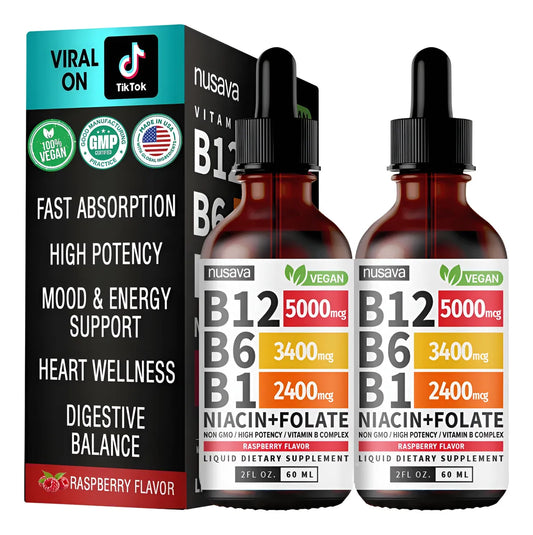 SUPLEMENTO LÍQUIDO DE VITAMINA B12 CON FRAMBUESA