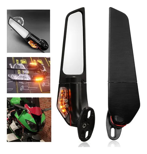 ESPEJOS RETROVISORES PLEGABLES 180° TIPO WING PREMIUM