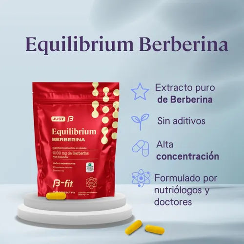 EQUILIBRIUM EXTRACTO DE BERBERINA – CONTROL NATURAL DEL AZÚCAR, COLESTEROL Y PESO CORPORAL