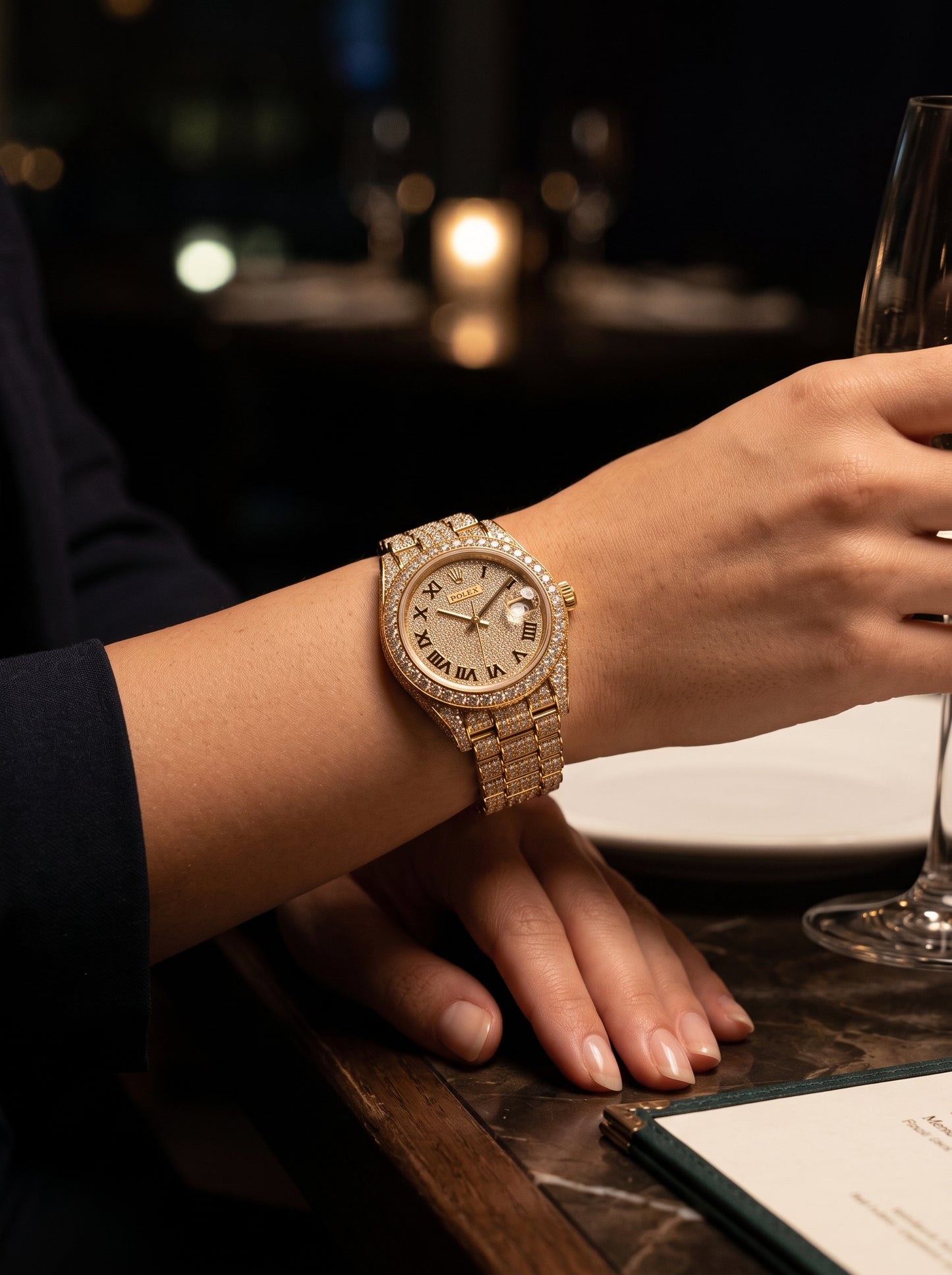 RELOJ DIAMANTADO DE LUJO UNISEX