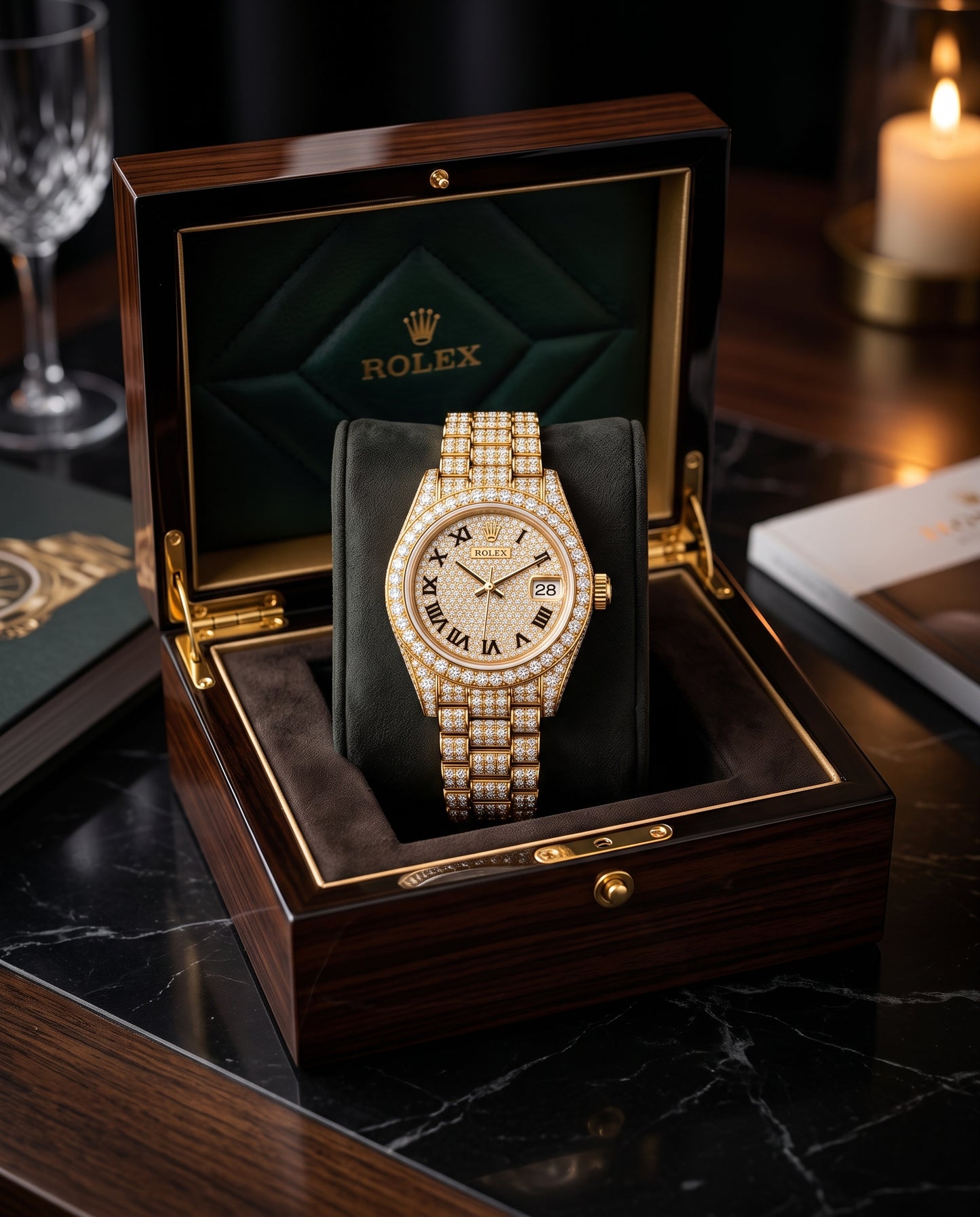 RELOJ DIAMANTADO DE LUJO UNISEX