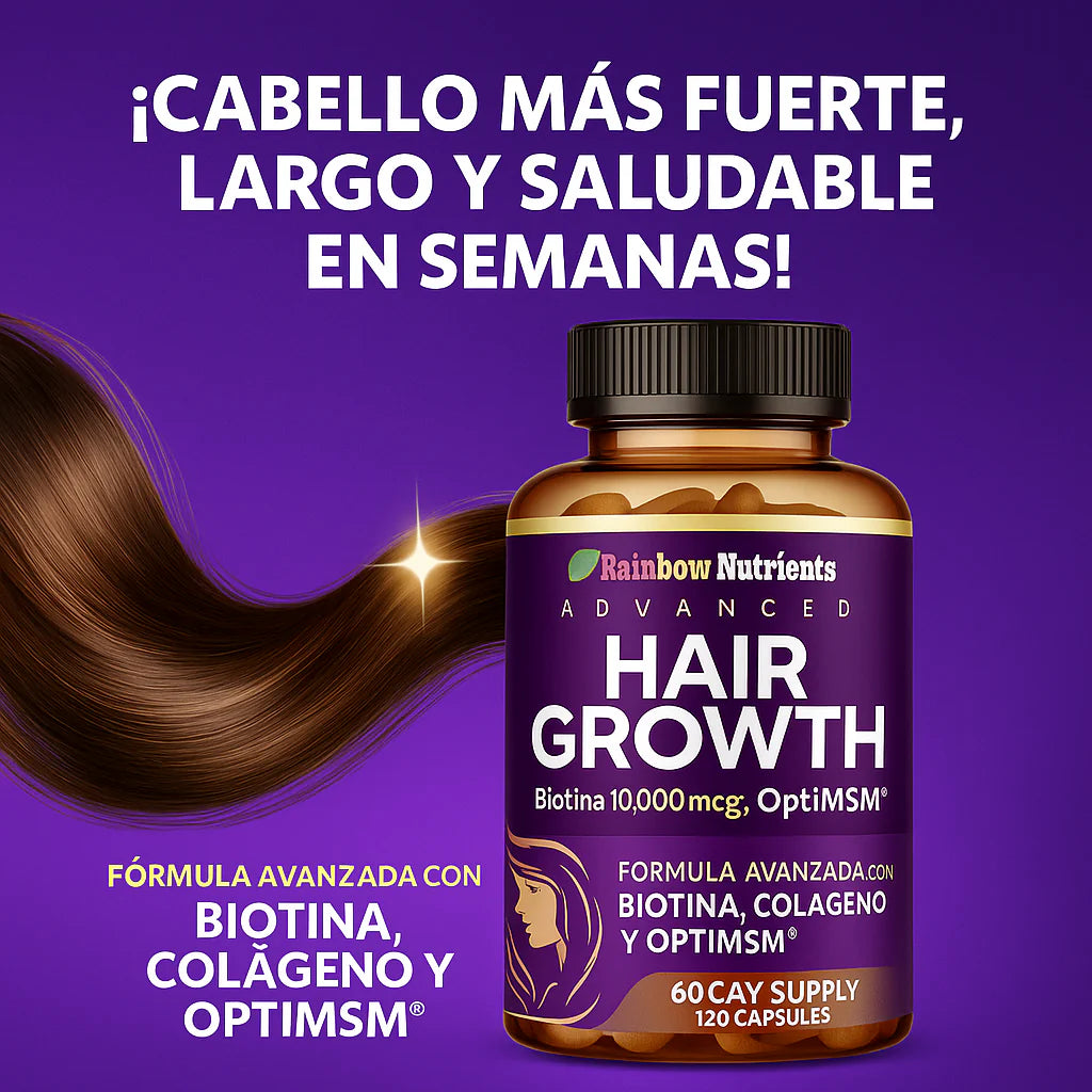 HAIR GROWTH – CRECIMIENTO CAPILAR MÁS FUERTE, DENSO Y SALUDABLE