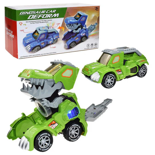 CARRO TRANSFORMER DE DINOSAURIO