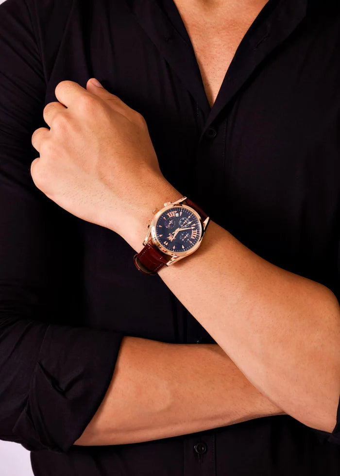 RELOJ ELEGANTE CON CORREA DE CUERO