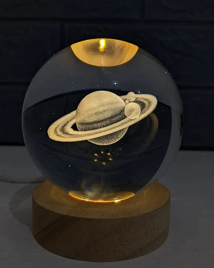 LAMPARA ESFERA 3D DE SATURNO