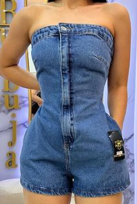 ENTERIZO DE SHORT EN JEAN