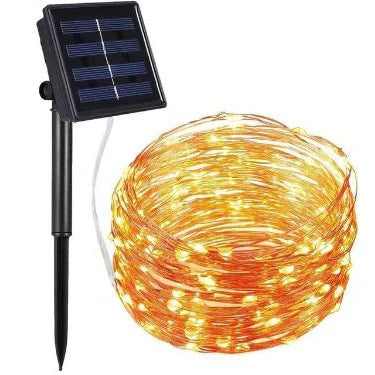 LUCES SOLARES DE NAVIDAD 10 METROS  IMPERMEABLES