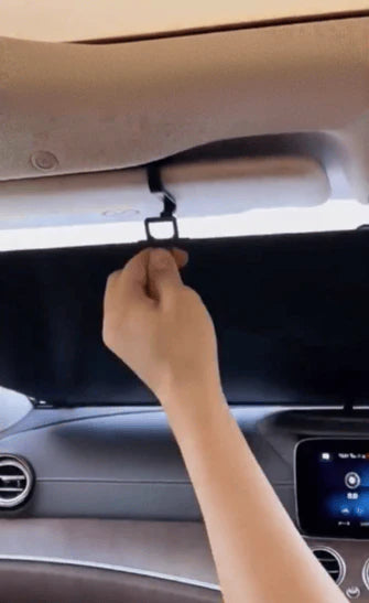 PARASOL RETRÁCTIL PARA PARABRISAS - PROTEGE TU COCHE DEL CALOR