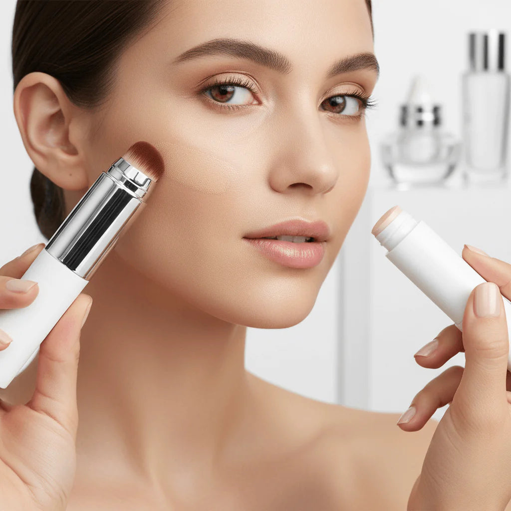 BASE DE MAQUILLAJE INTELIGENTE QUE CAMBIA DE TONO — COBERTURA PERFECTA PARA CUALQUIER TONO DE PIEL